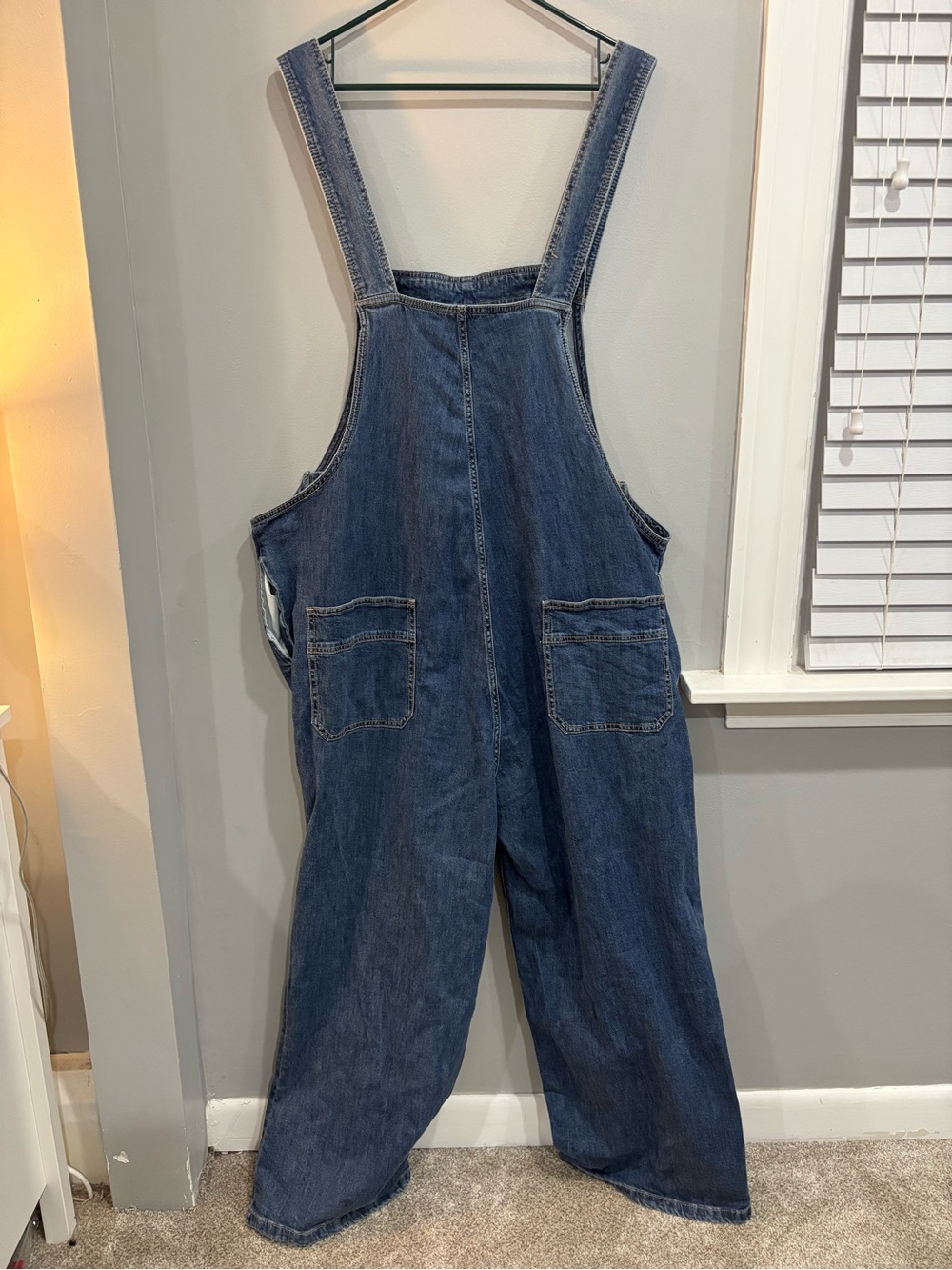 Molly Yeh Women's Easy Denim Overalls Plus Size 2X Wide leg adjustable straps - Picture 12 of 16